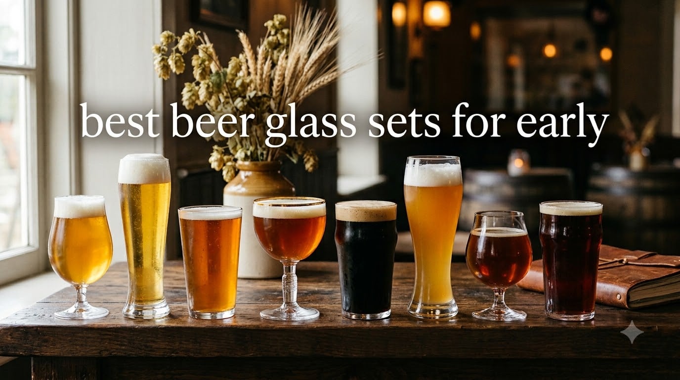 best beer glass sets for early