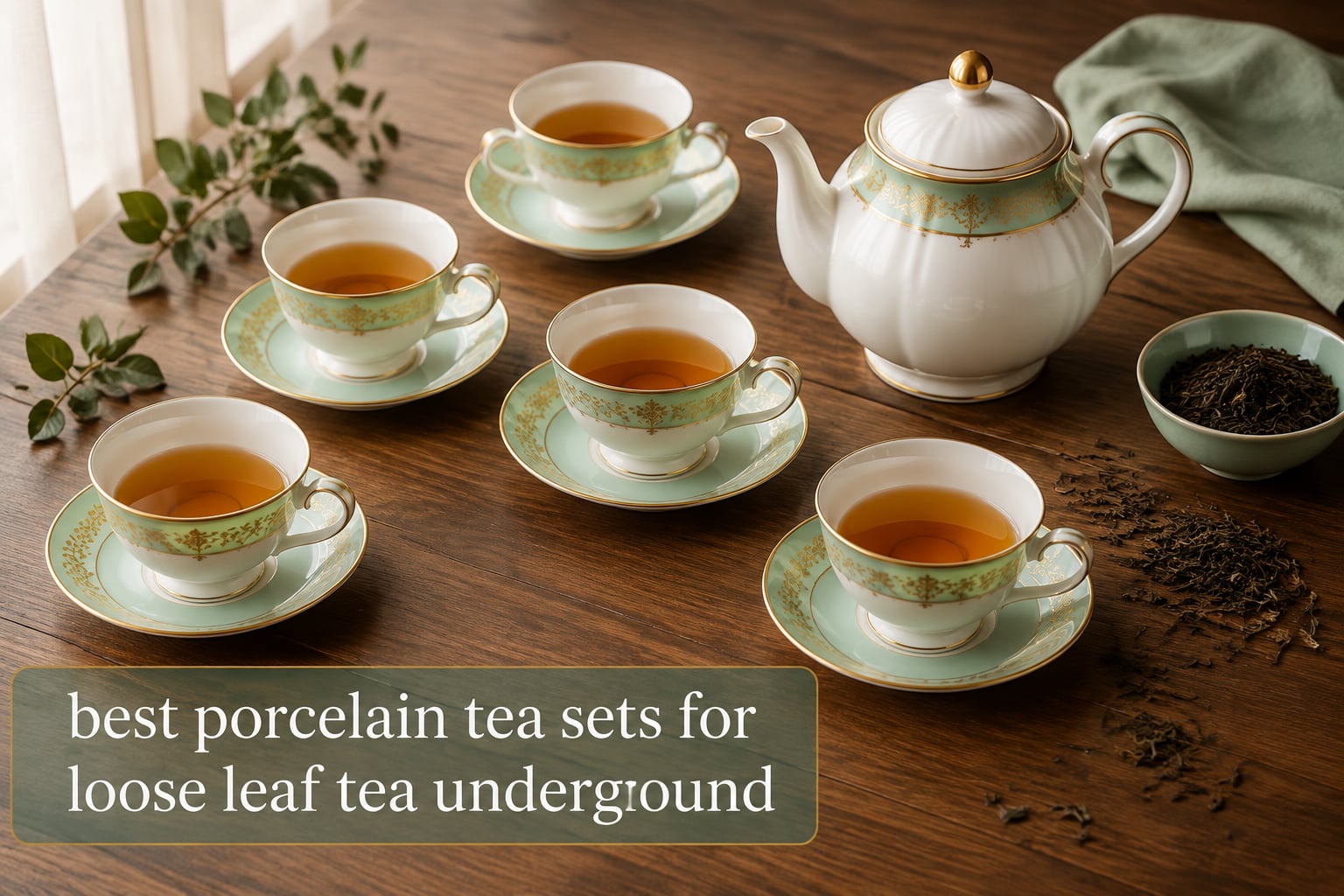 best porcelain tea sets for loose leaf tea underground