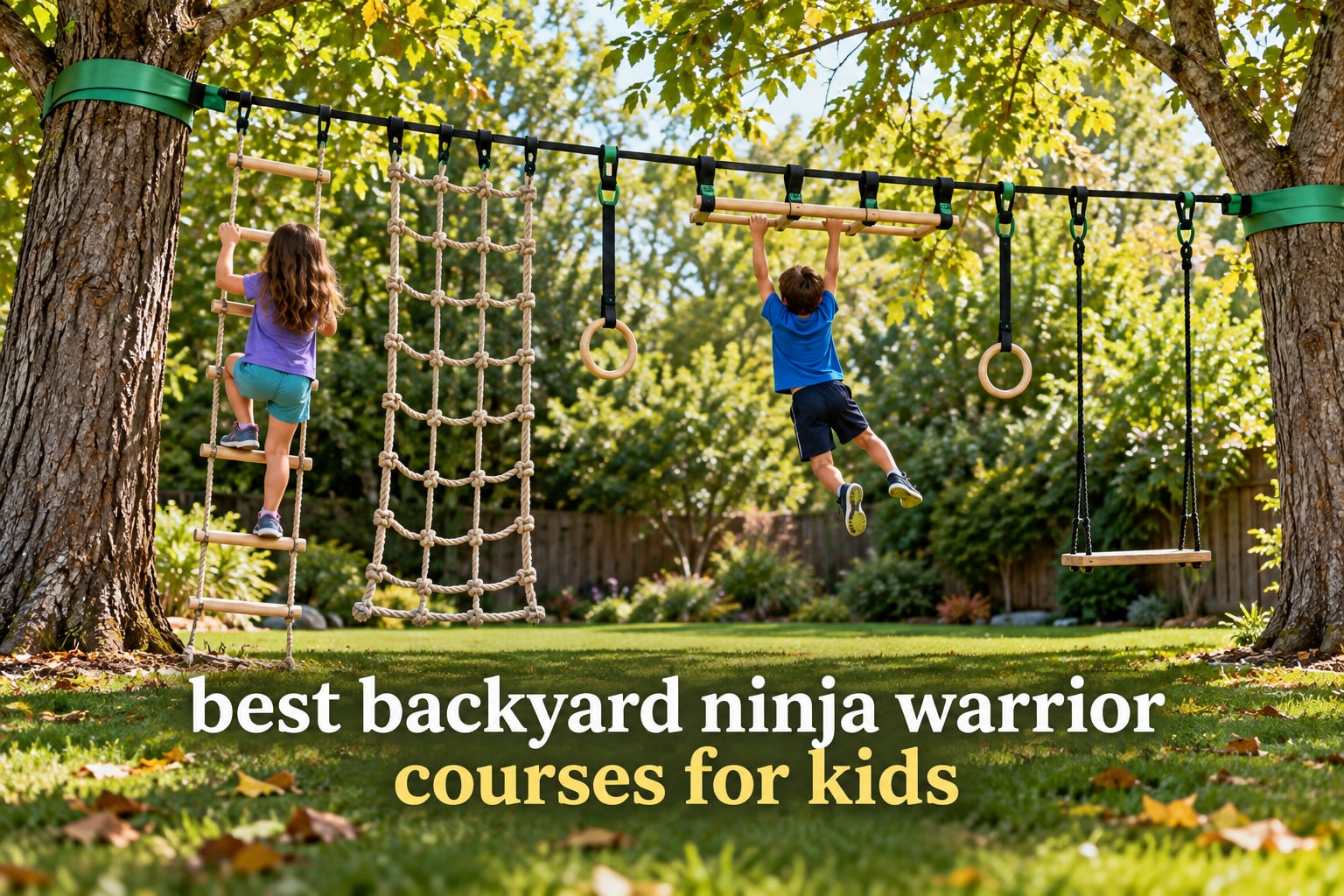 best backyard ninja warrior courses for kids