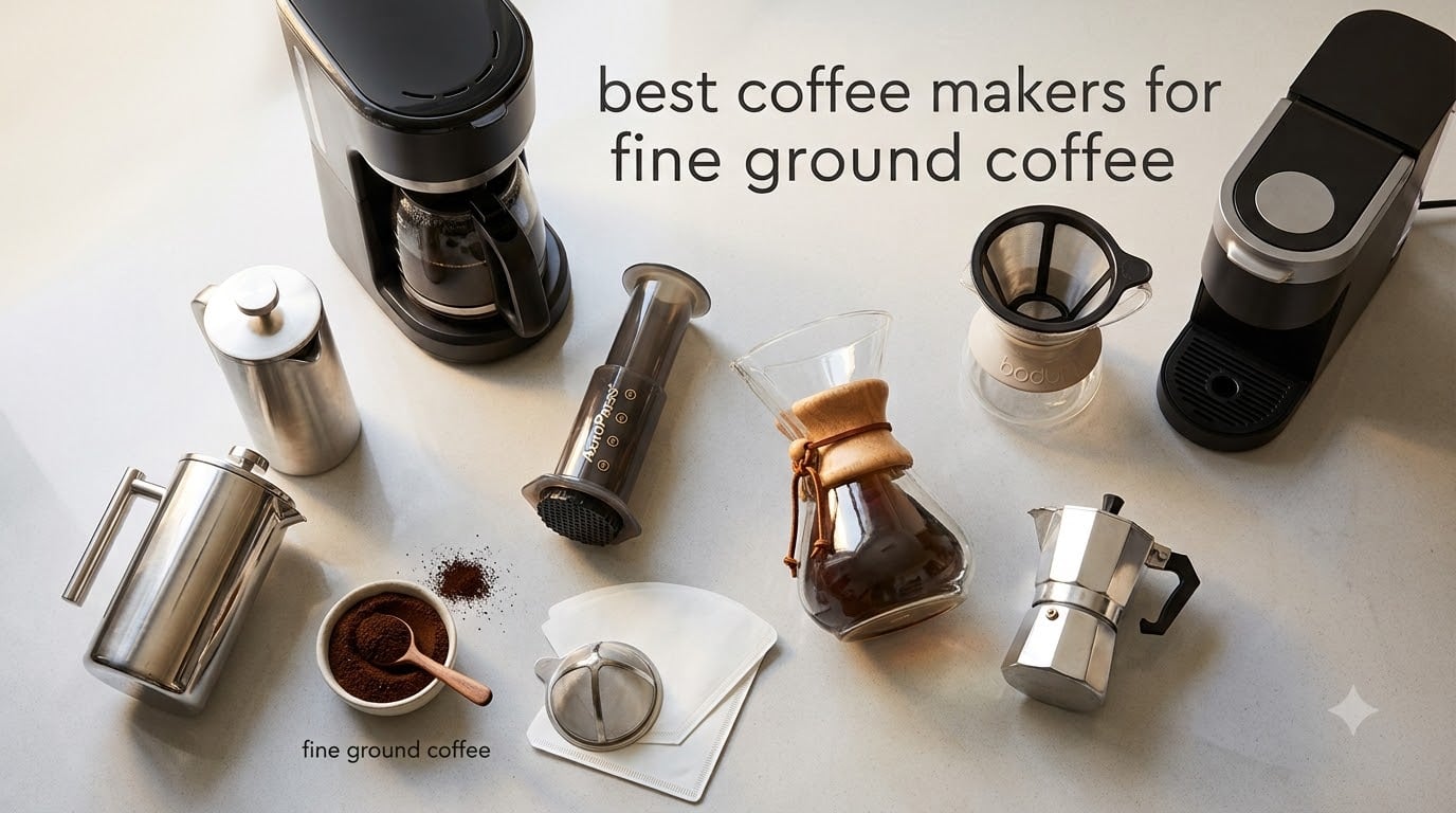 best coffee makers for fine ground coffee