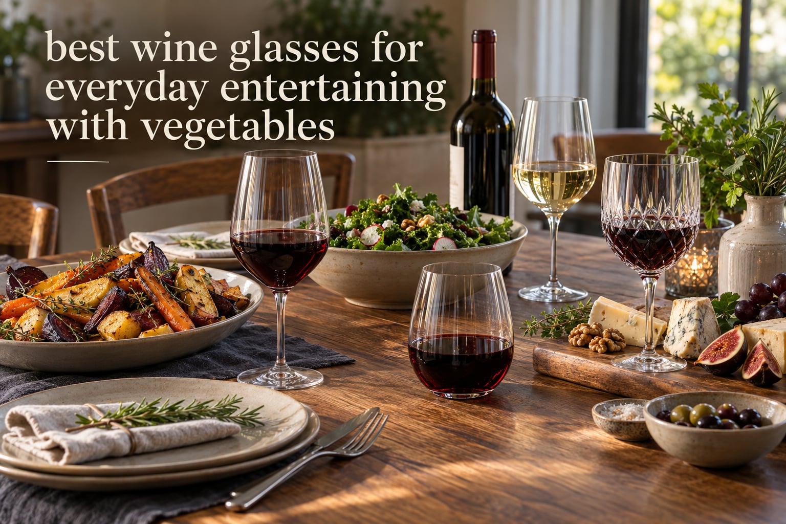 best wine glasses for everyday entertaining with vegetables