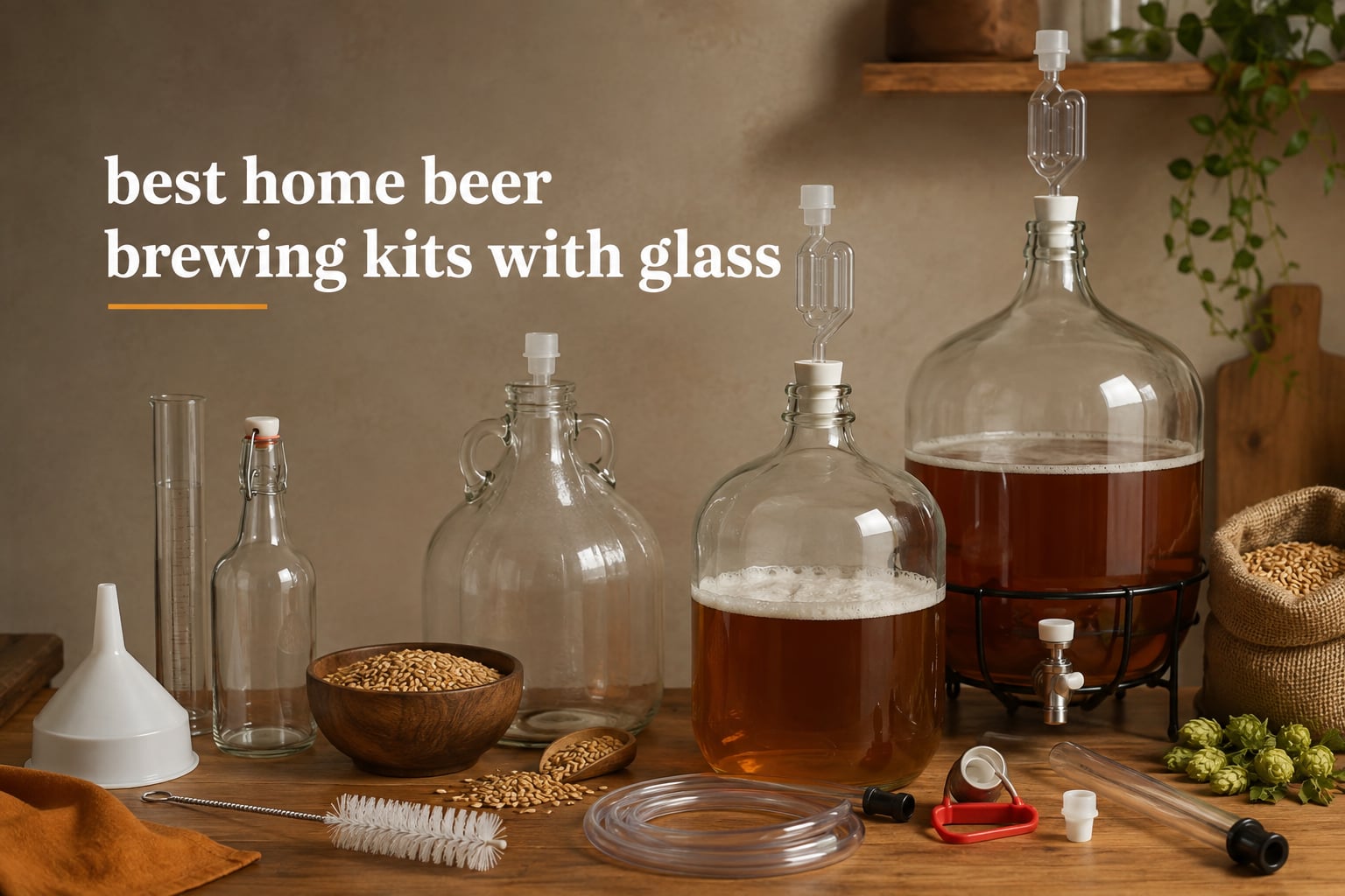 best home beer brewing kits with glass