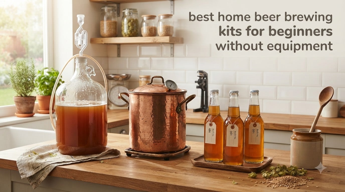 best home beer brewing kits for beginners without equipment