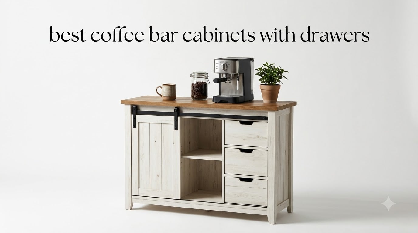 best coffee bar cabinets with drawers