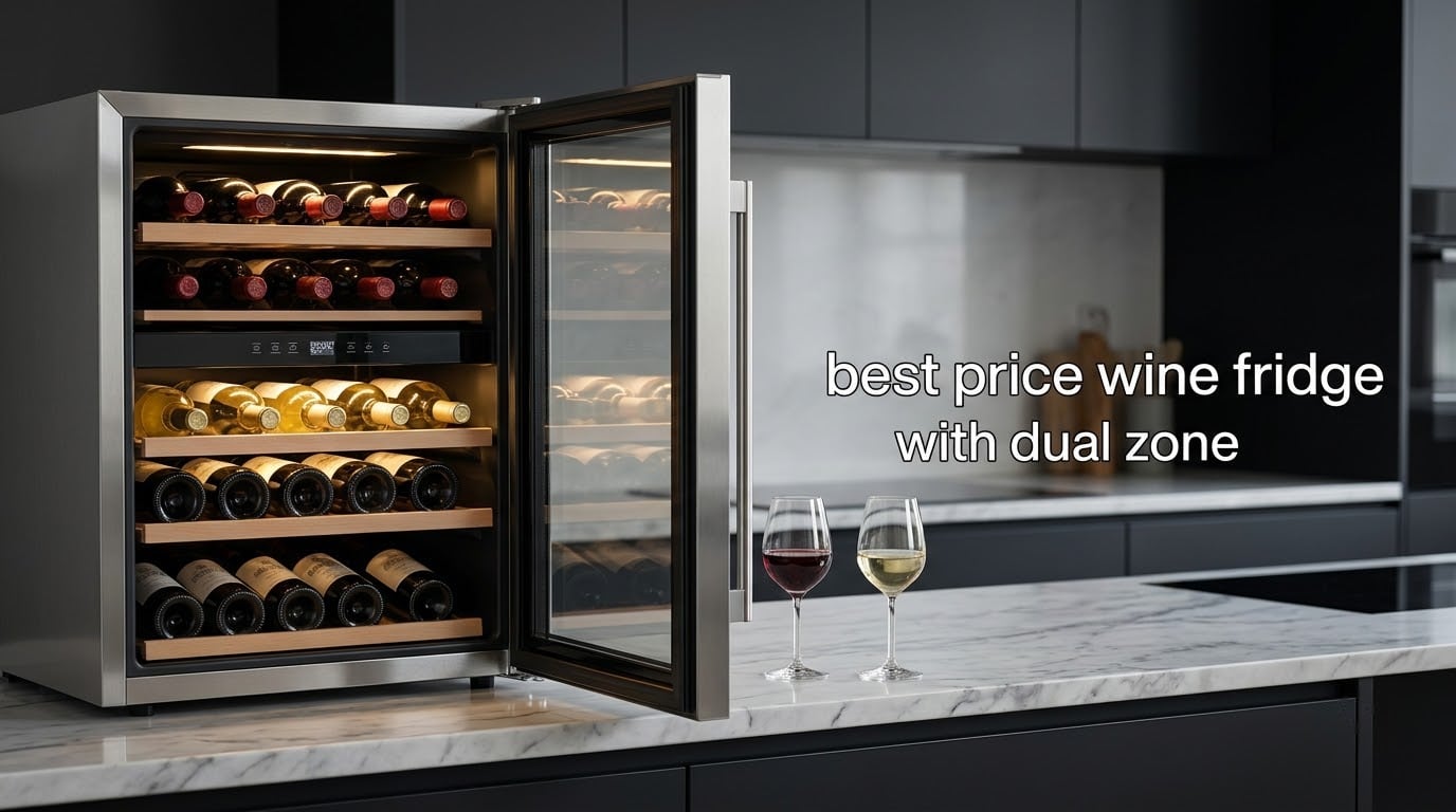 best price wine fridge with dual zone