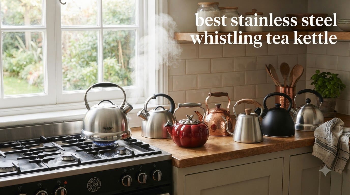 best stainless steel whistling tea kettle