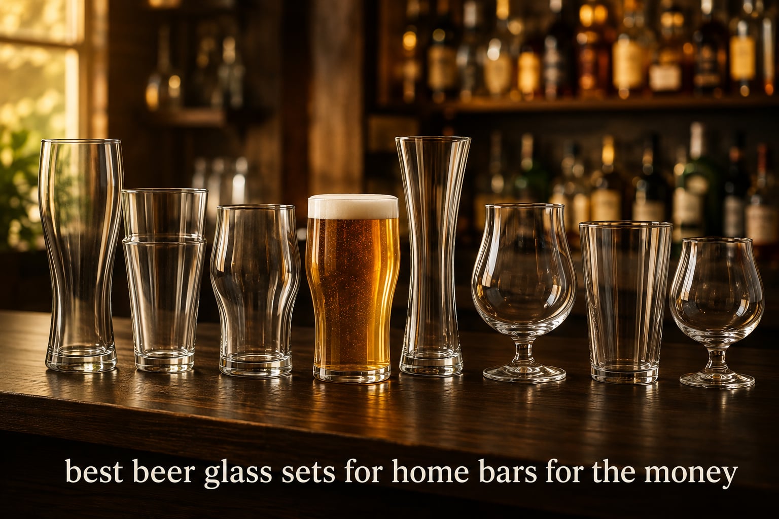 best beer glass sets for home bars for the money