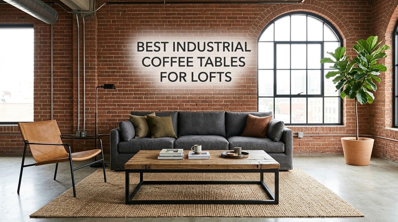 best industrial coffee tables for lofts