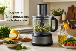 best mini food processors with glass bowl