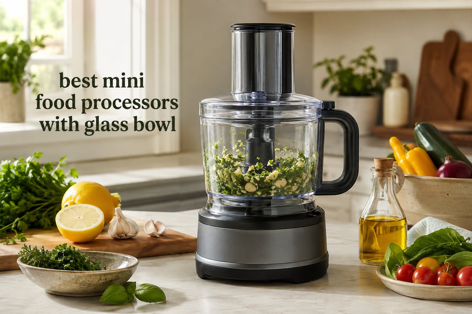 best mini food processors with glass bowl