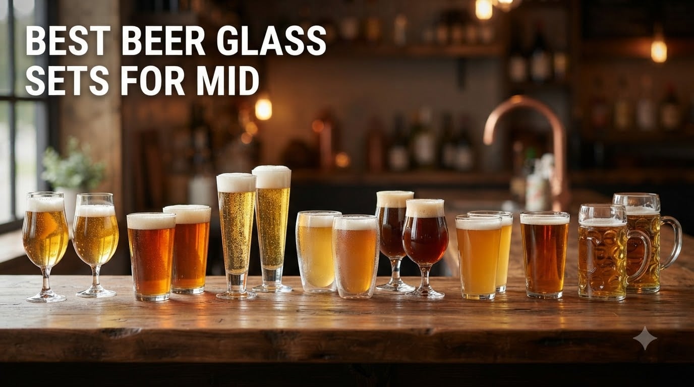 best beer glass sets for mid