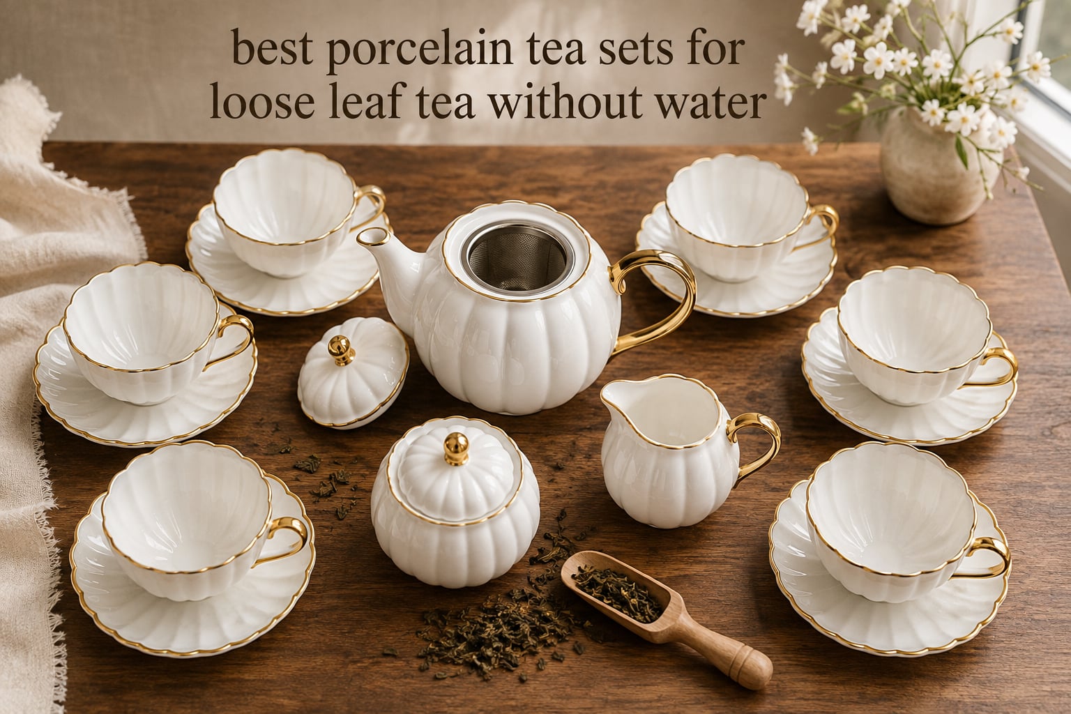 best porcelain tea sets for loose leaf tea without water