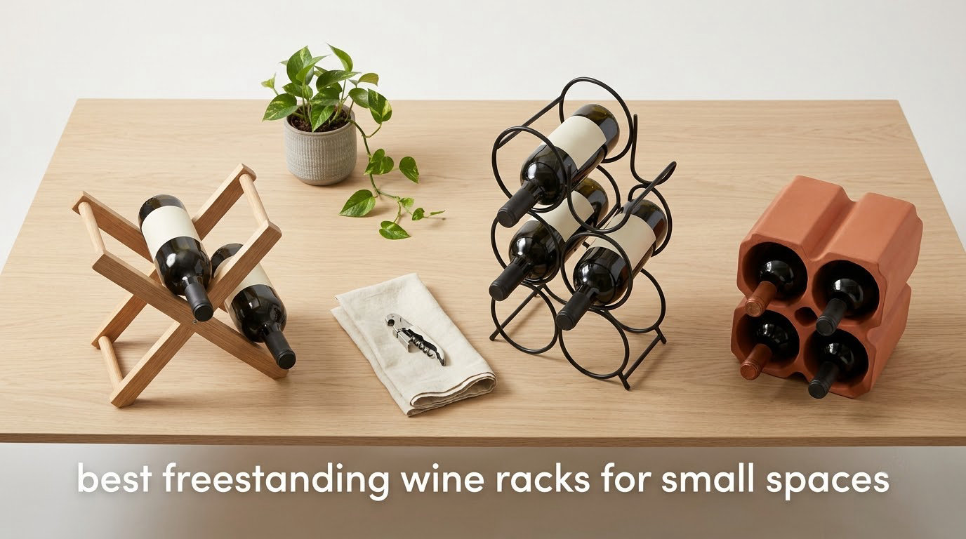 best freestanding wine racks for small spaces