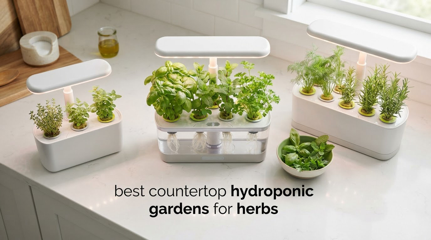 best countertop hydroponic gardens for herbs