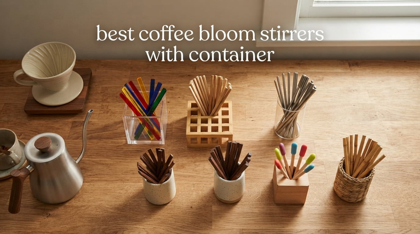 best coffee bloom stirrers with container
