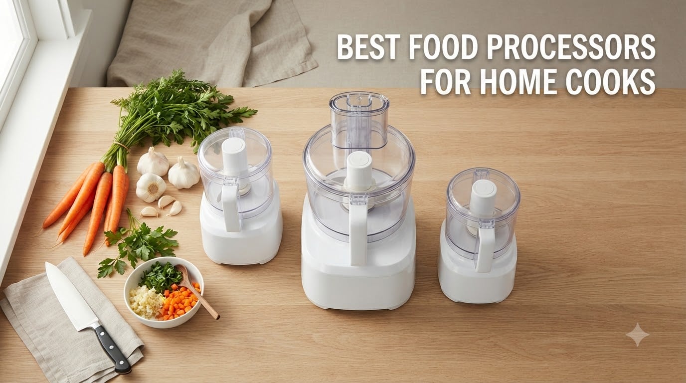 best food processors for home cooks with white