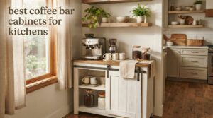 best coffee bar cabinets for kitchens