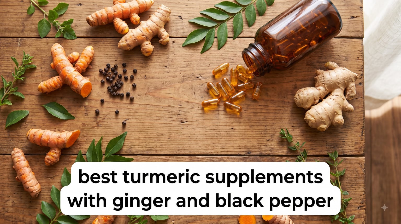best turmeric supplements with ginger and black pepper