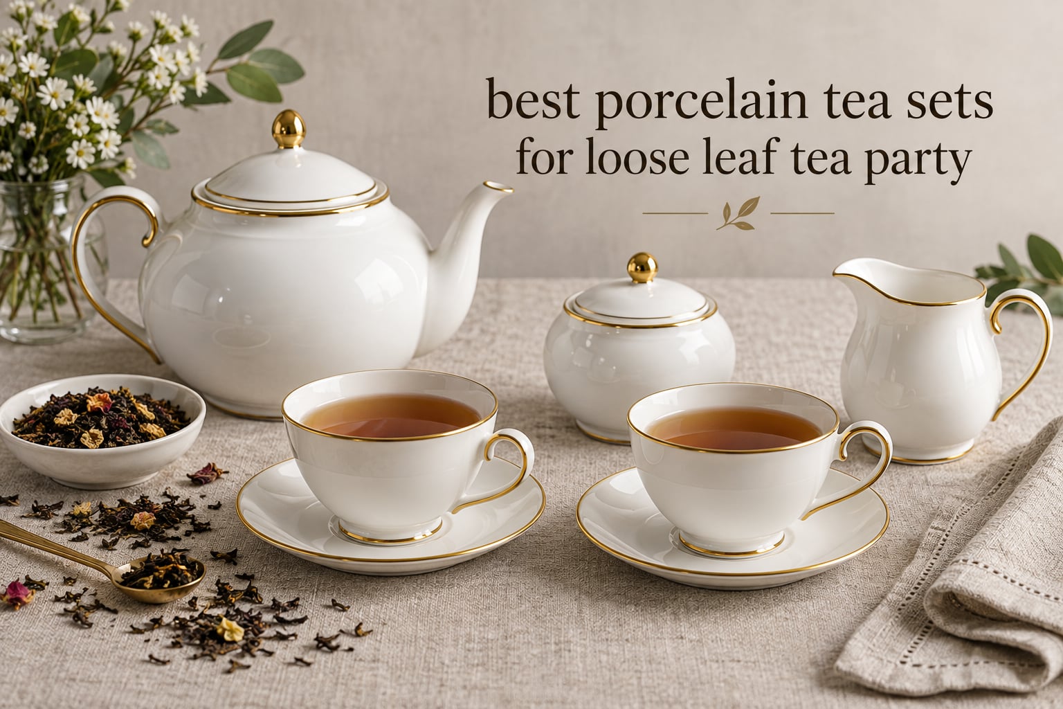 best porcelain tea sets for loose leaf tea party
