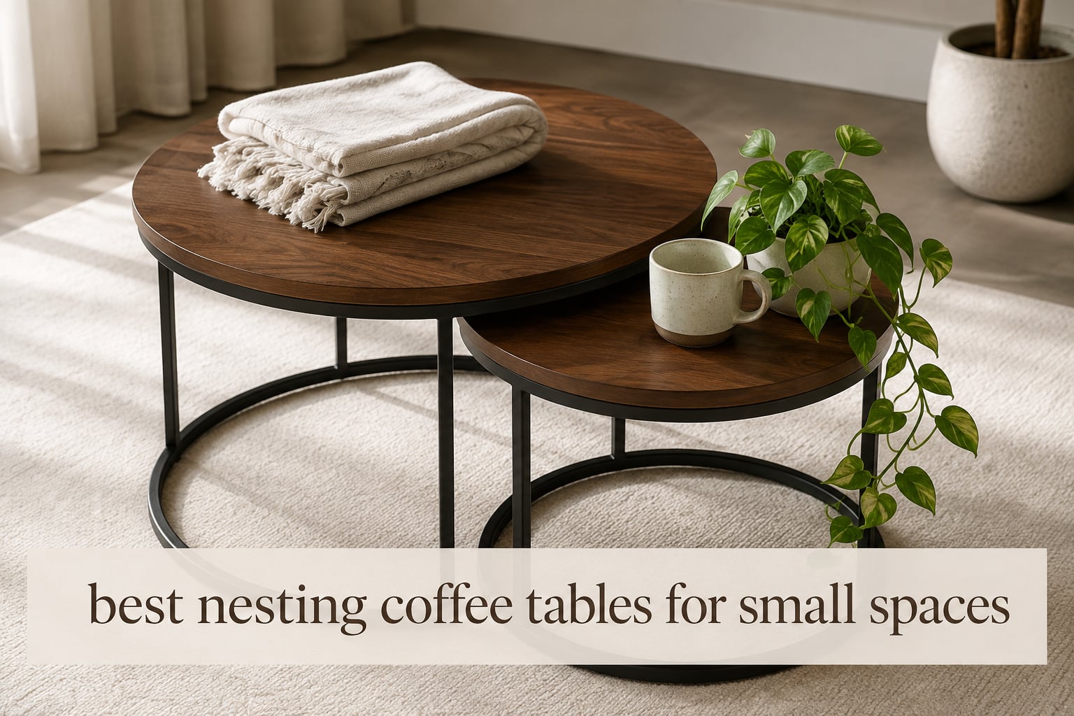 best nesting coffee tables for small spaces