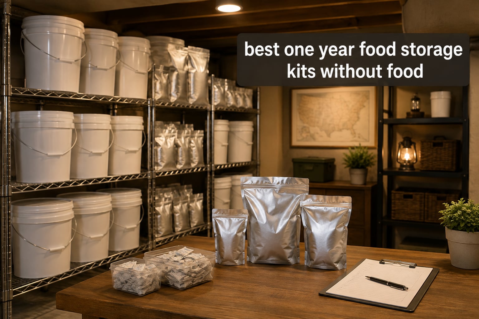 best one year food storage kits without food