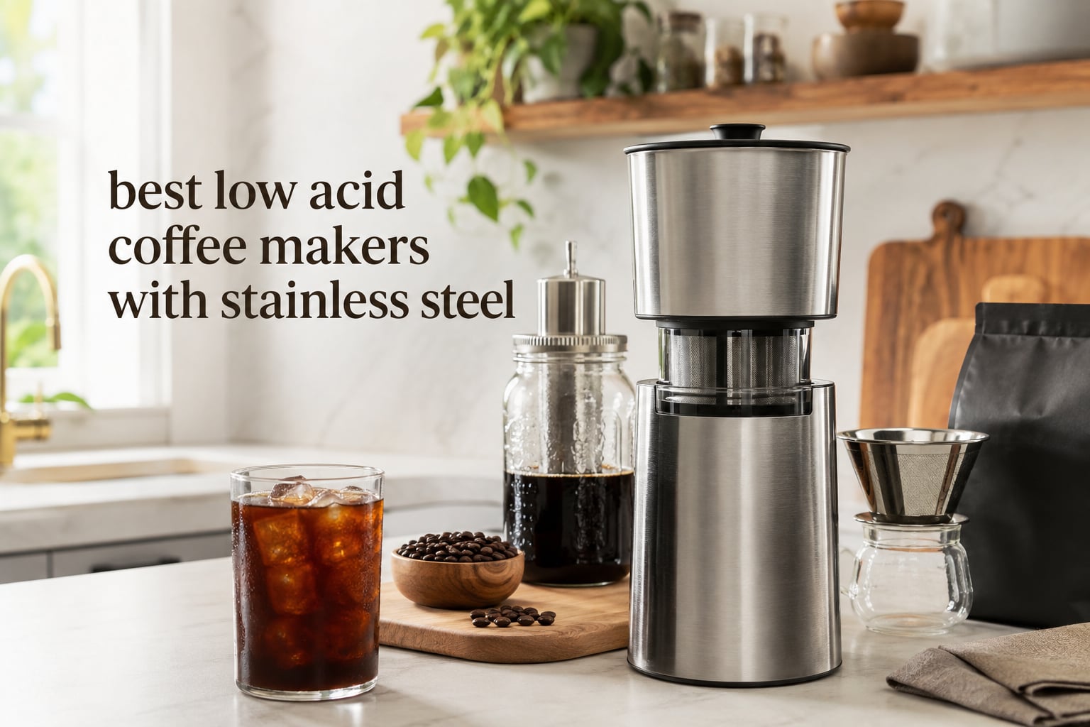 best low acid coffee makers with stainless steel