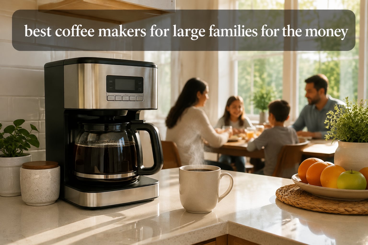best coffee makers for large families for the money
