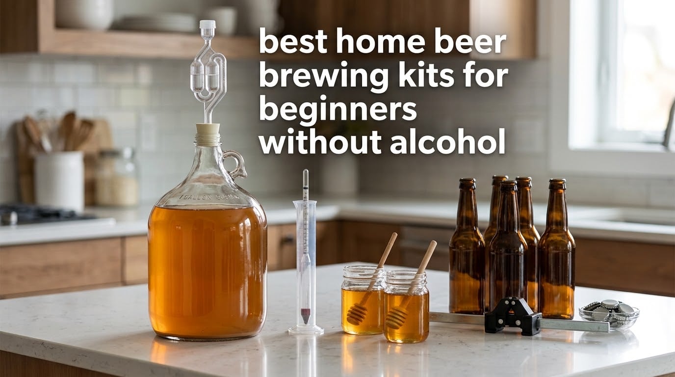 best home beer brewing kits for beginners without alcohol