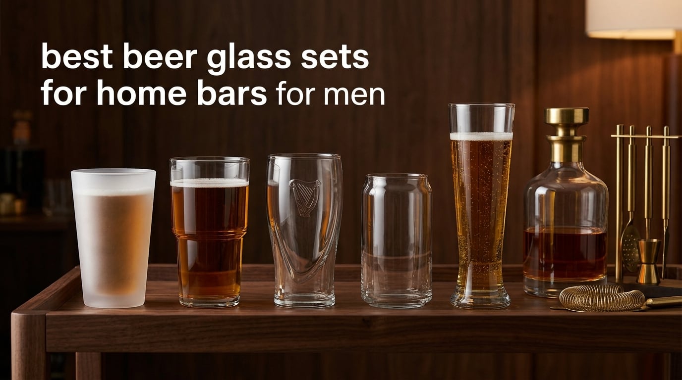 best beer glass sets for home bars for men