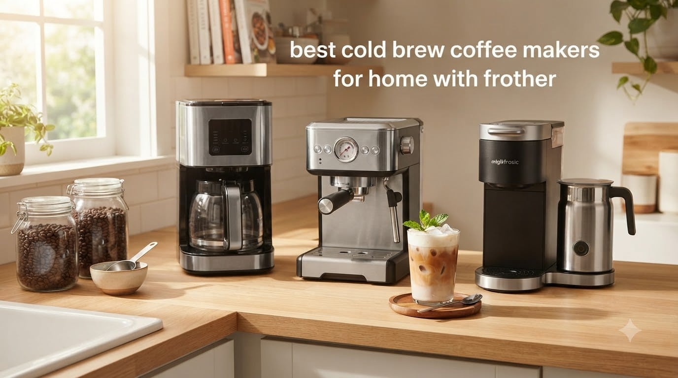 best cold brew coffee makers for home with frother