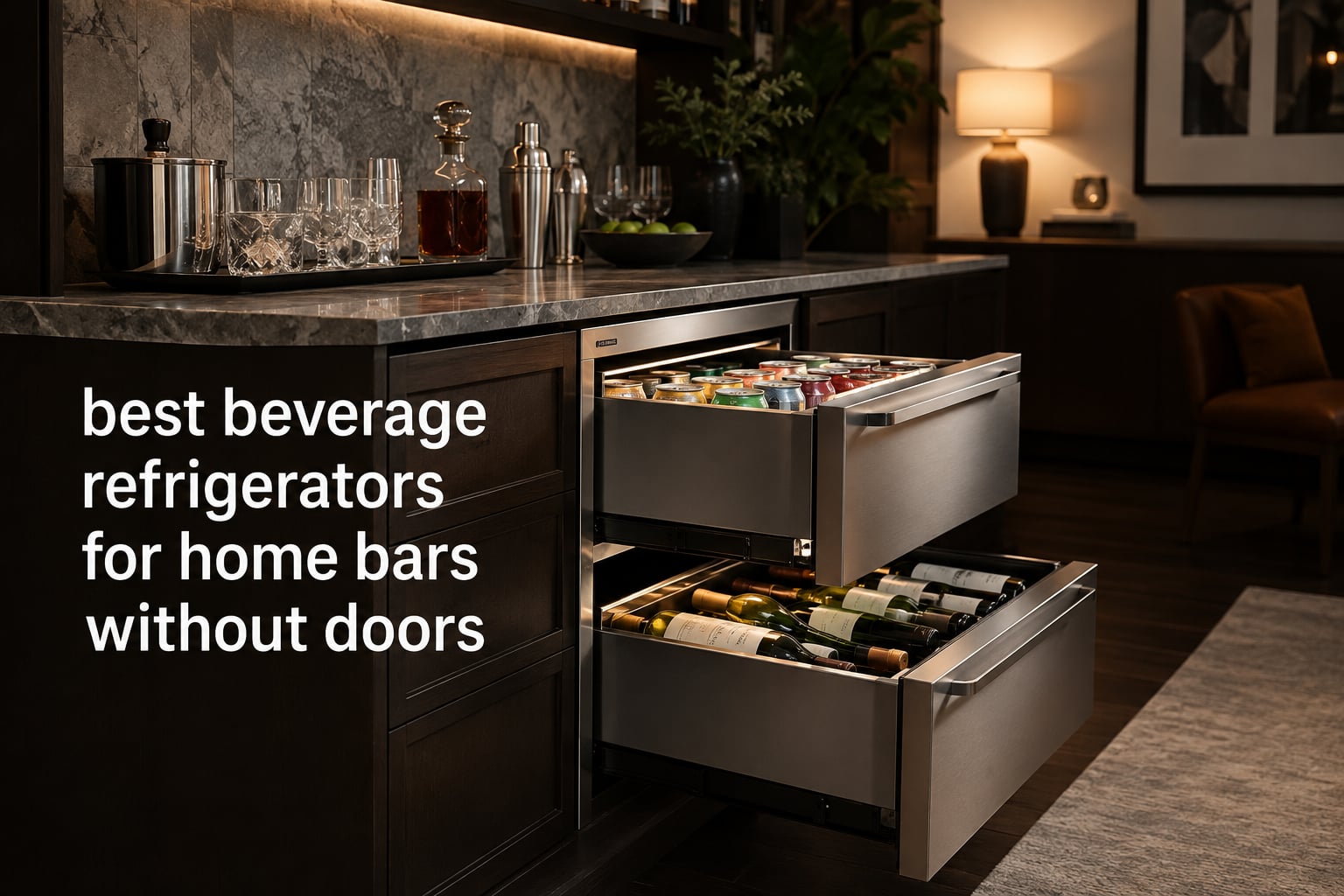 best beverage refrigerators for home bars without doors