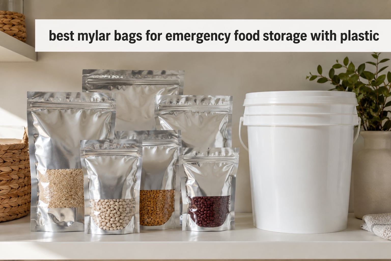 best mylar bags for emergency food storage with plastic
