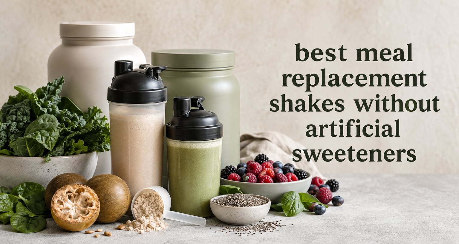 best meal replacement shakes without artificial sweeteners