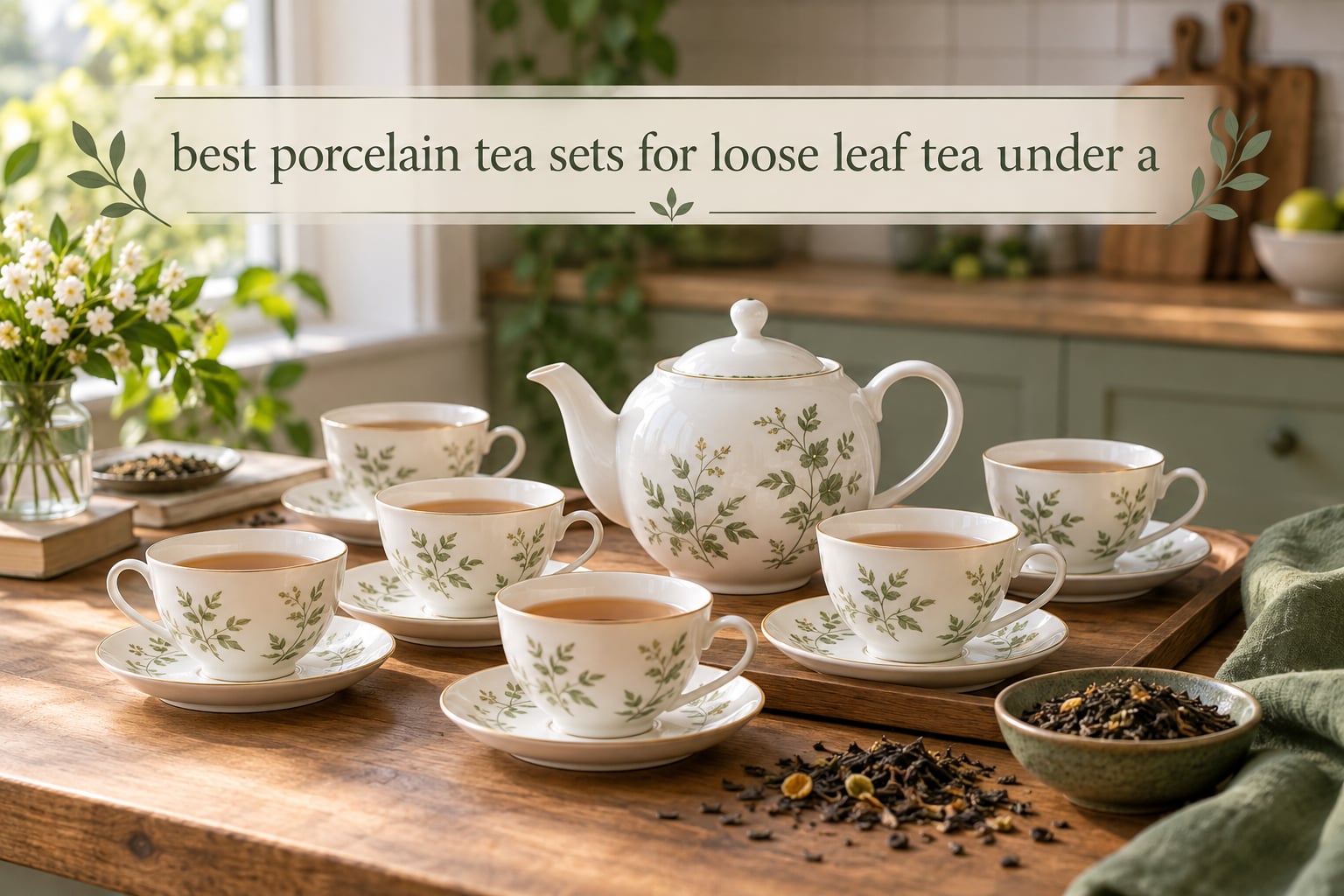 best porcelain tea sets for loose leaf tea under a