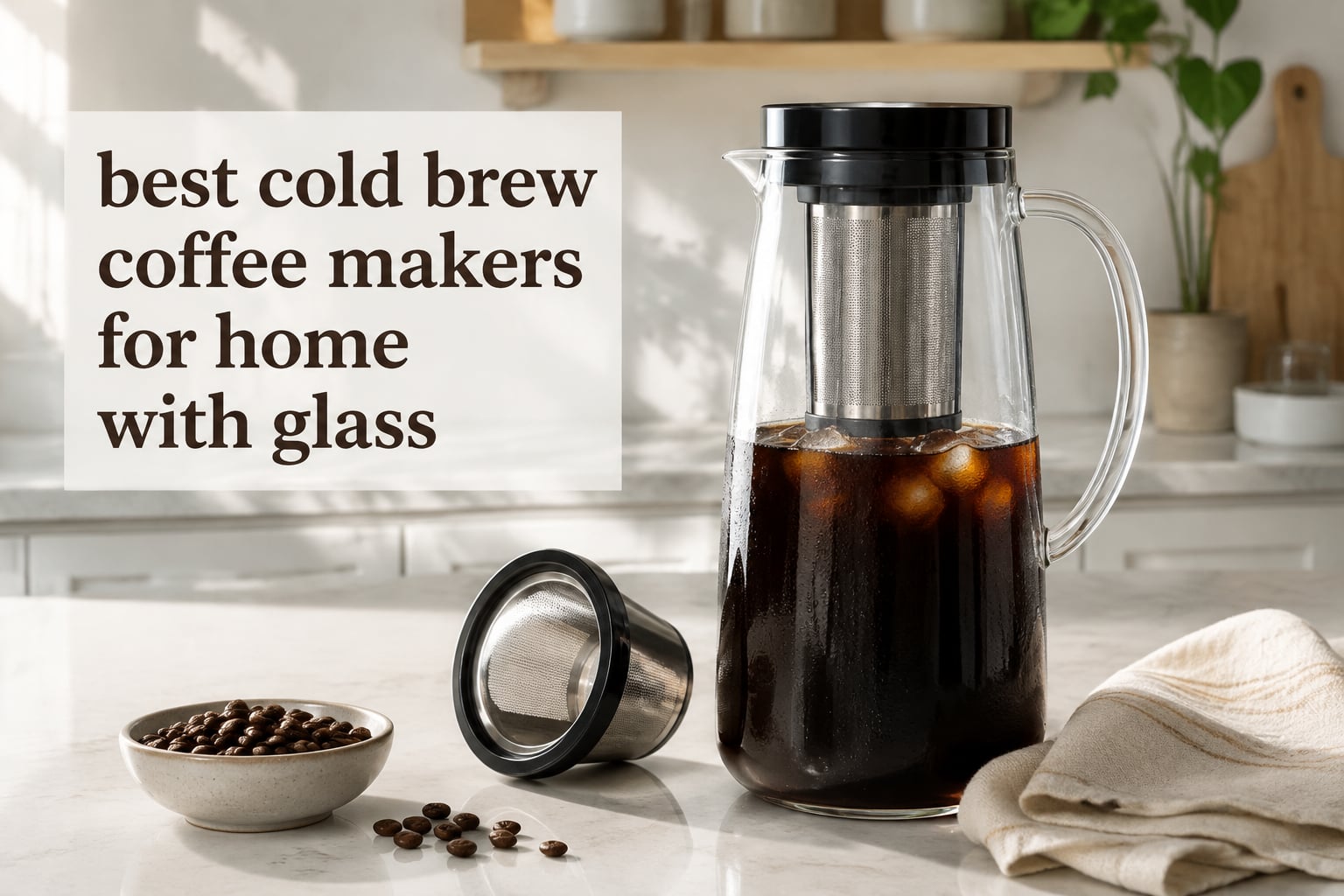 best cold brew coffee makers for home with glass