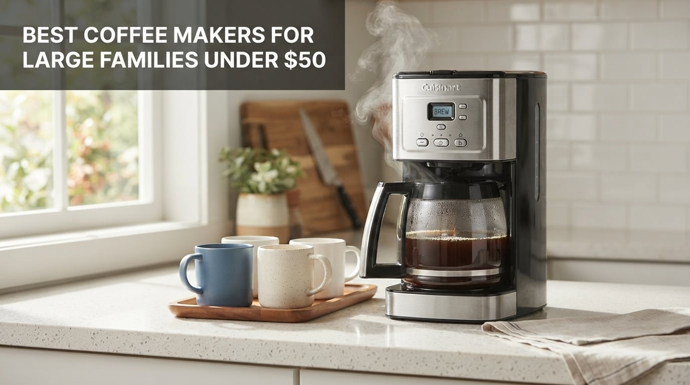 best coffee makers for large families under $50
