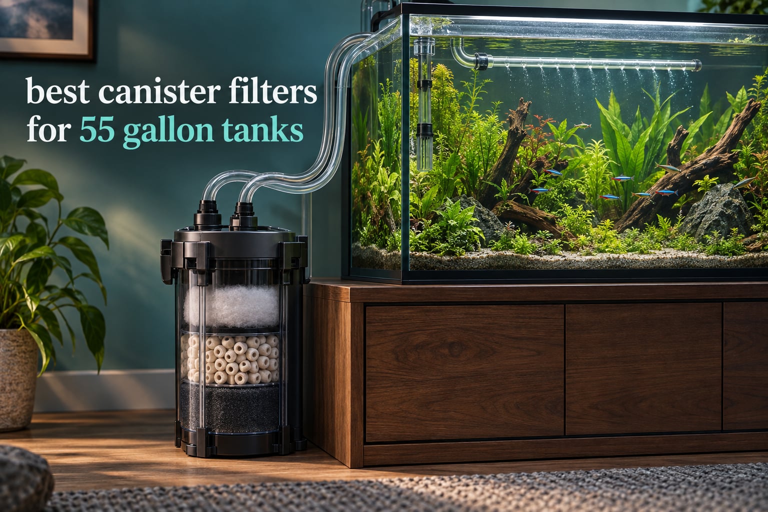 best canister filters for 55 gallon tanks