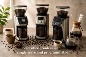 best coffee grinders with single serve and programmable