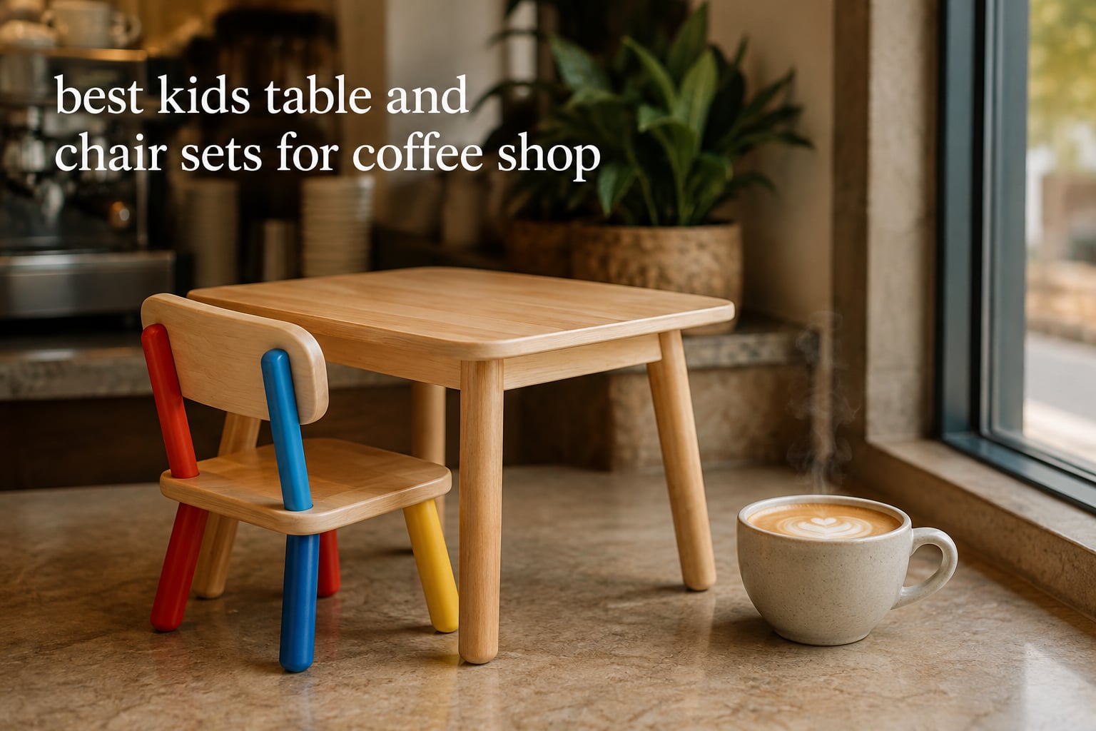 best kids table and chair sets for coffee shop