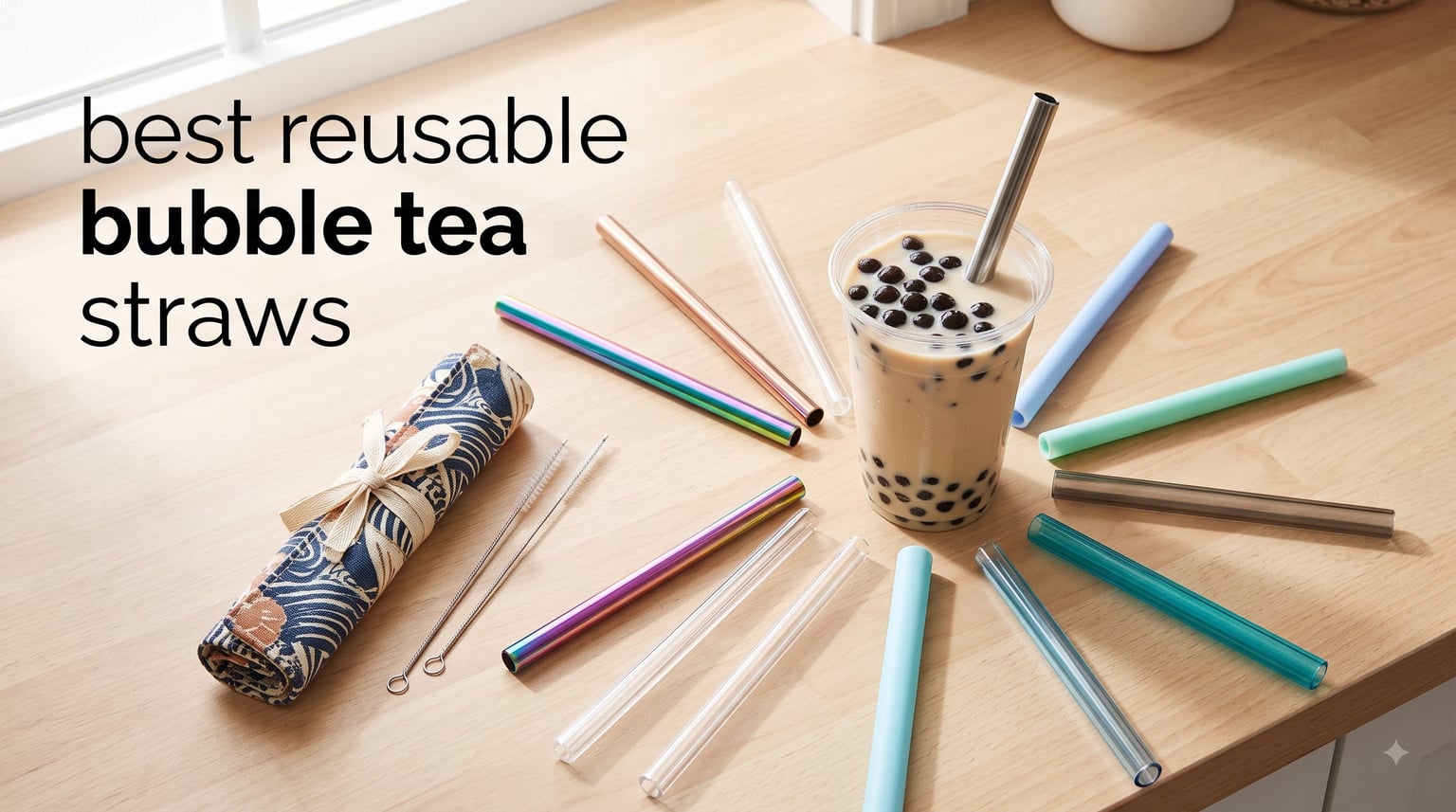best reusable bubble tea straws