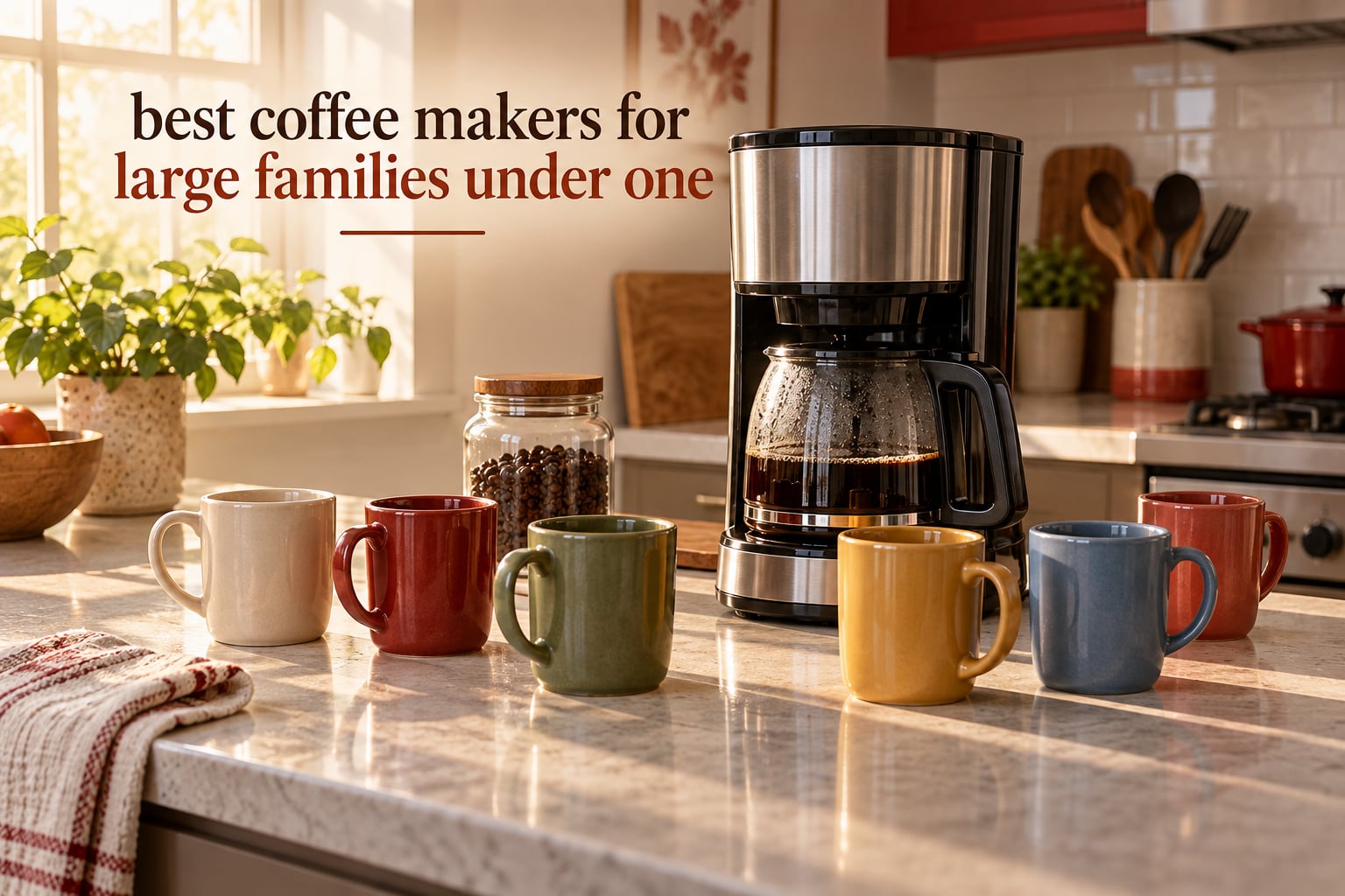 best coffee makers for large families under one