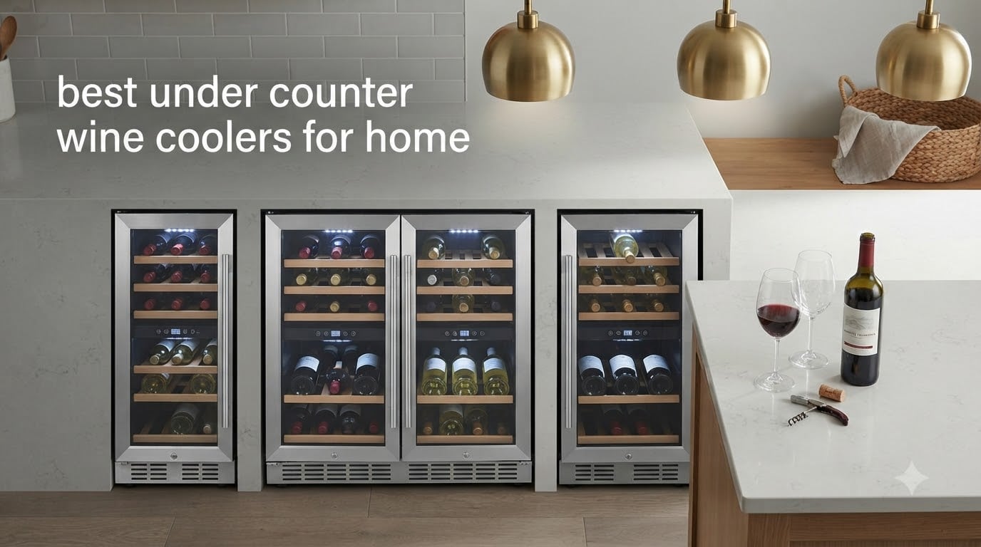 best under counter wine coolers for home