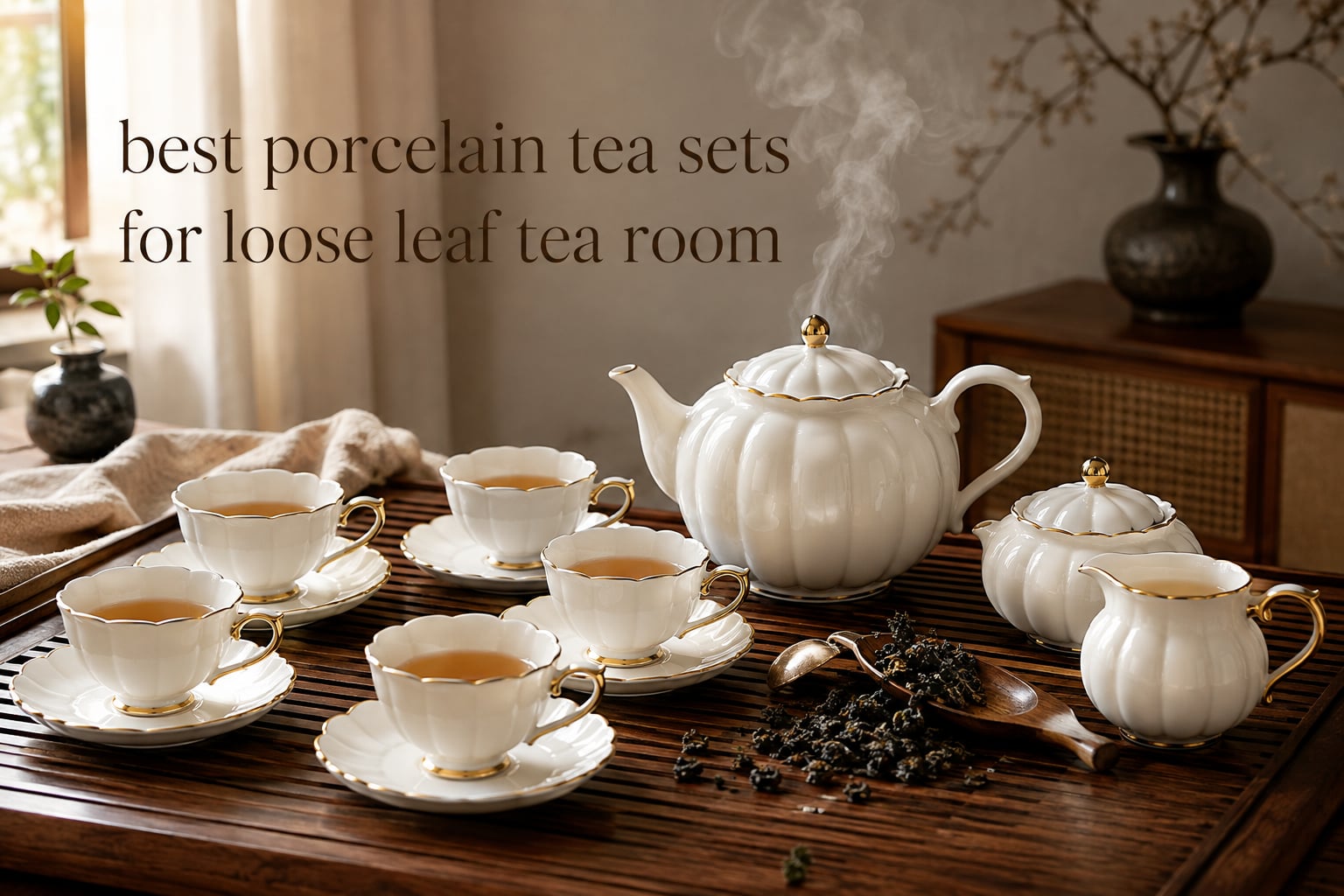 best porcelain tea sets for loose leaf tea room