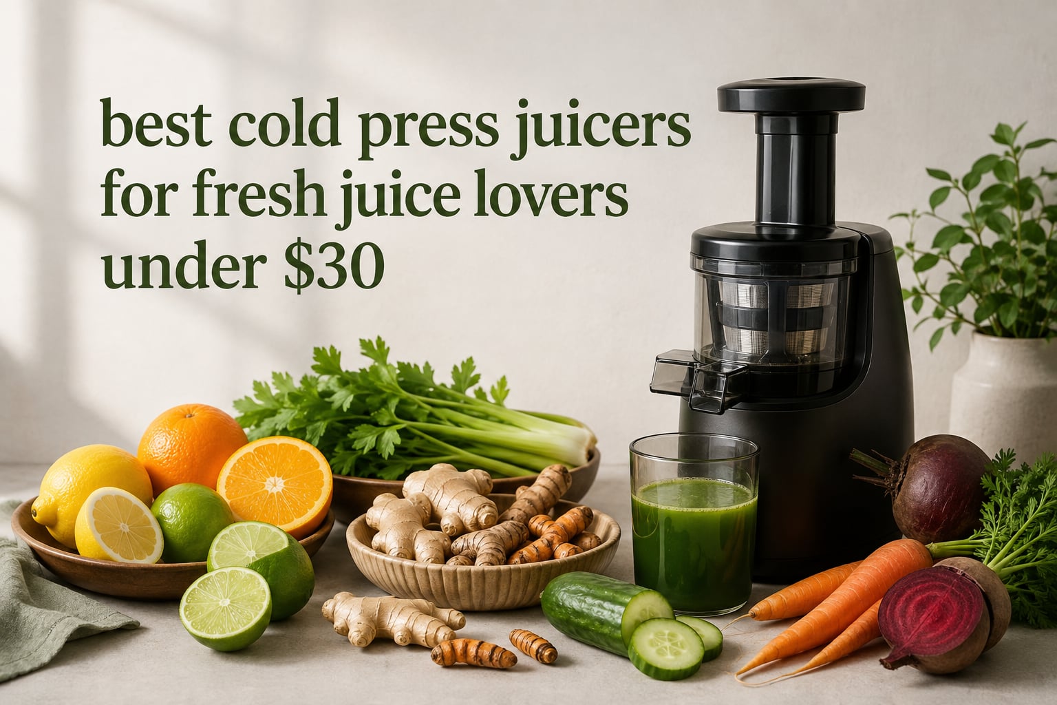 best cold press juicers for fresh juice lovers under $30