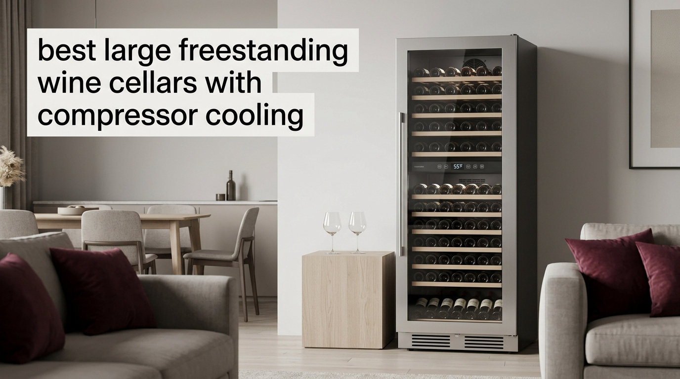 best large freestanding wine cellars with compressor cooling