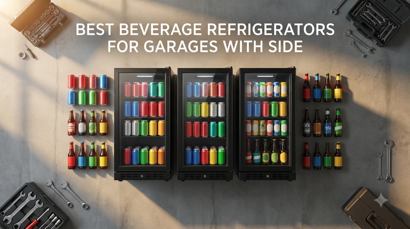 best beverage refrigerators for garages with side