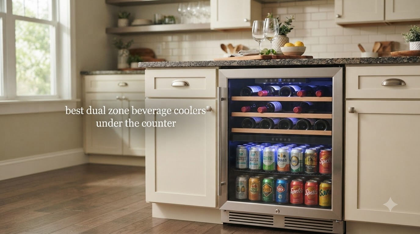 best dual zone beverage coolers under the counter