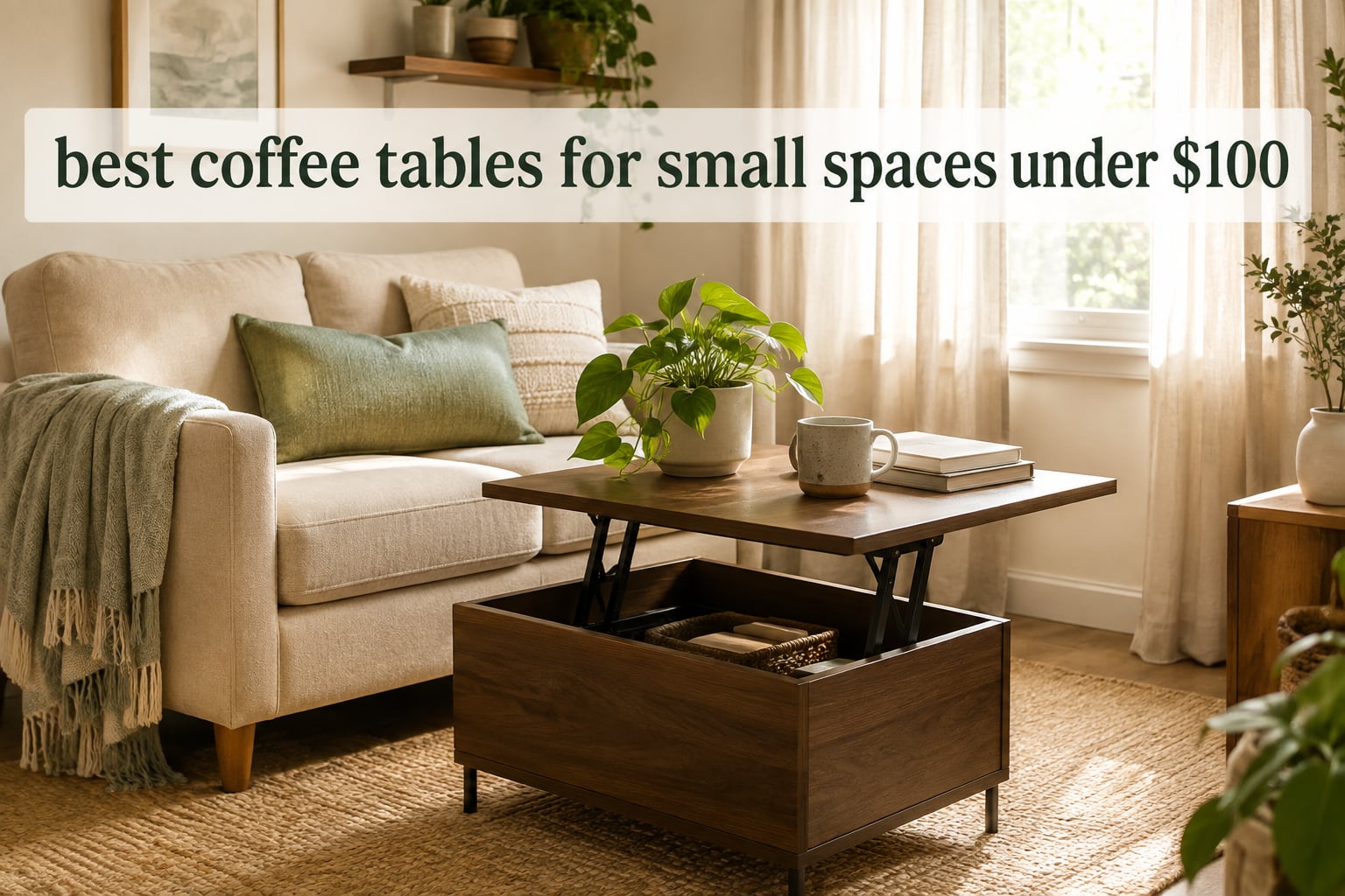 best coffee tables for small spaces under $100