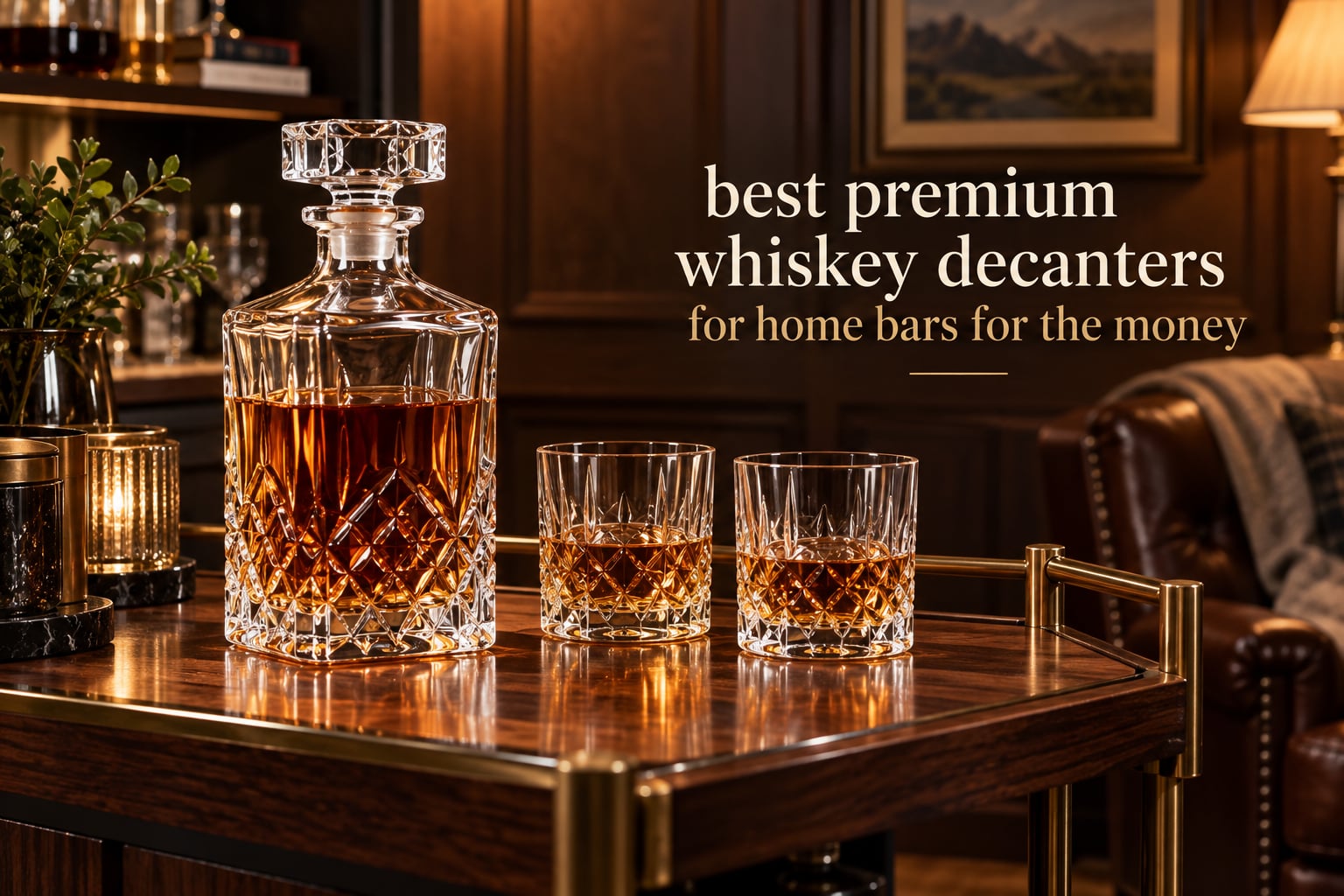 best premium whiskey decanters for home bars for the money