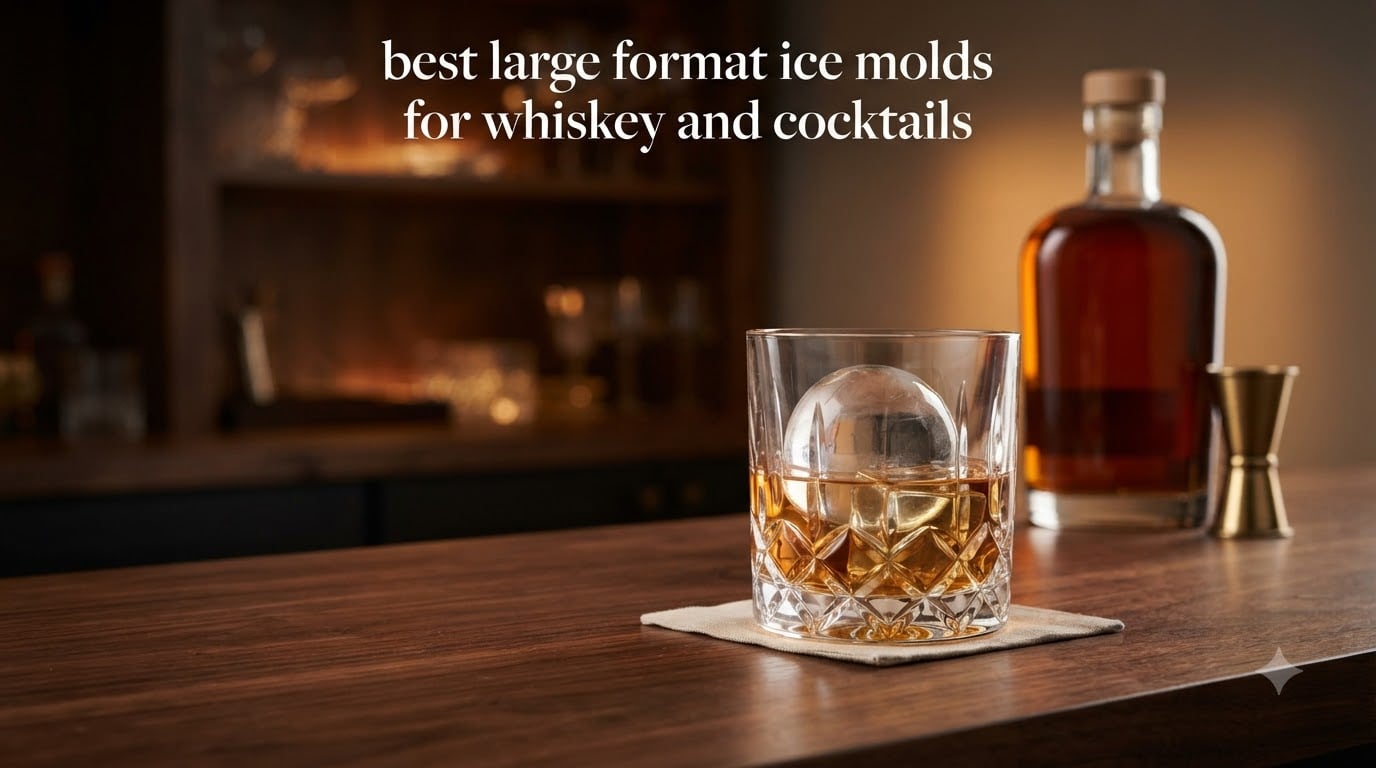 best large format ice molds for whiskey and cocktails